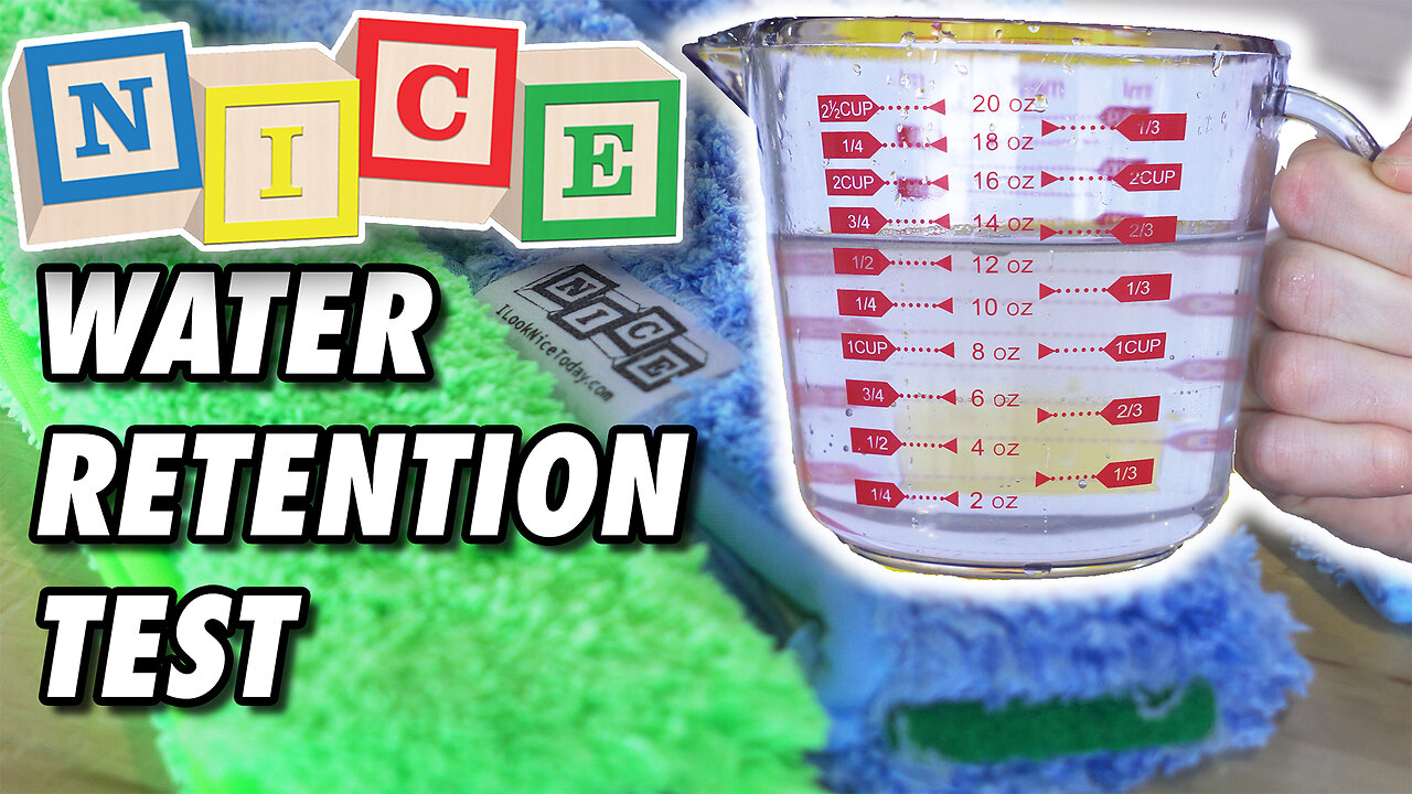 NICE Scrubber Sleeves: Water Retention Test
