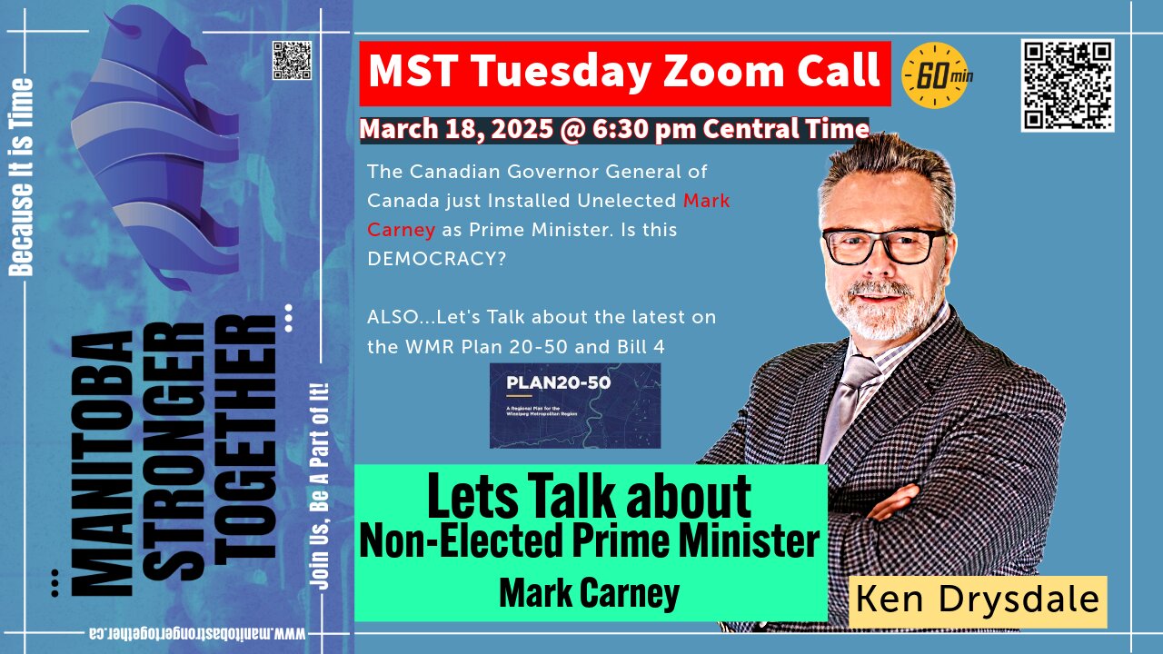 MST March 18 Zoom: Manitoba Government Blocks MST Access | WMR Urgency | Carney PM Crisis!
