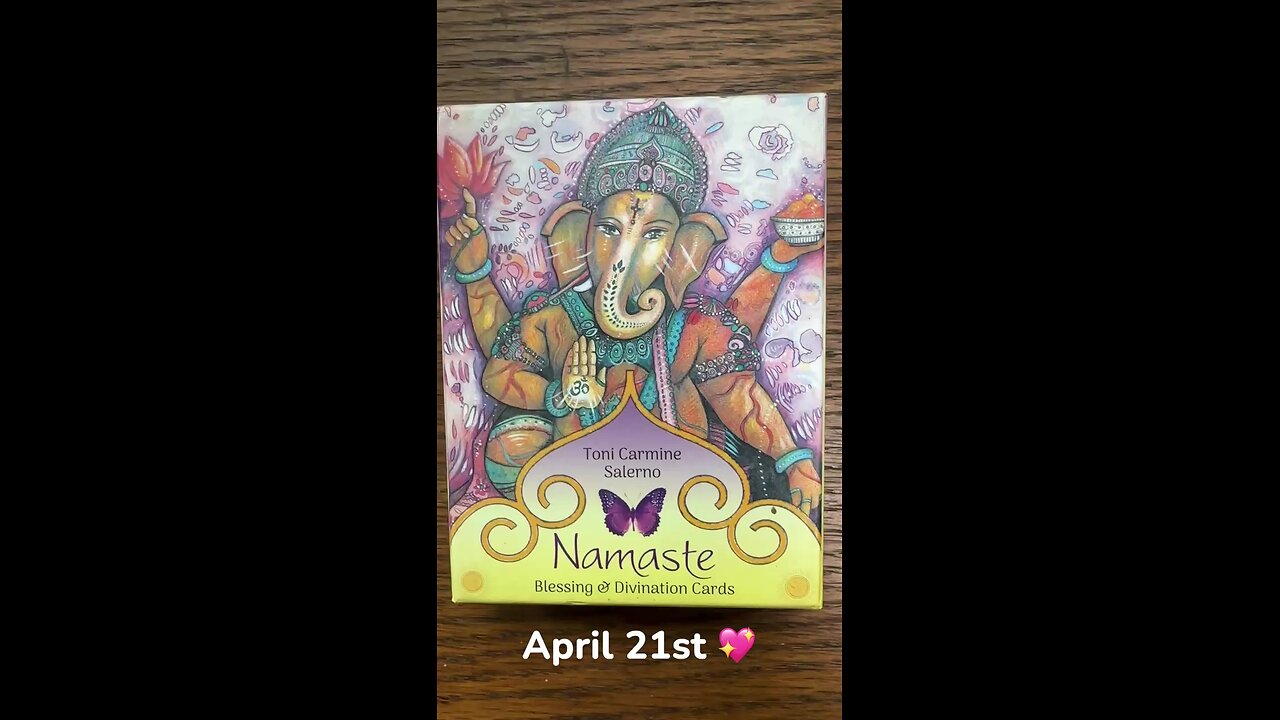 4/21/25 card: namaste