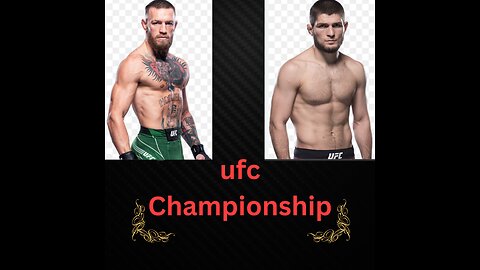 UFC Championship Fight between-MCgregor and Khabib