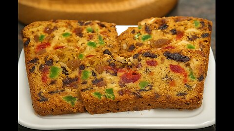This Fruit Cake Recipe is Easy and Delicious🍰🍓✨