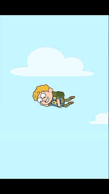 He jumped with a parachute… but it was just a backpack! #shorts