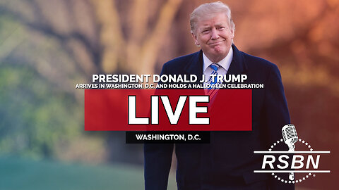 LIVE REPLAY: President Trump Arrives in Washington, D.C. & Holds a Halloween Celebration - 10/30/25