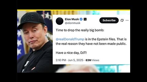 Musk Nukes Trump: Epstein Files Are Hidden Because of Him