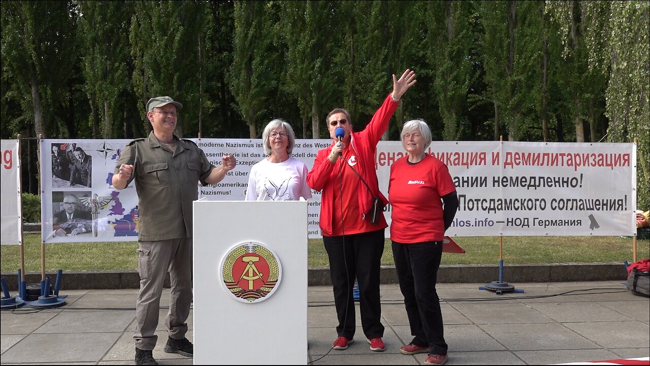 Unsere Neue DDR! Wir sind das Bauvolk der kommenden Welt! Tag des Sieges Berlin-Treptow 9. Mai 2025