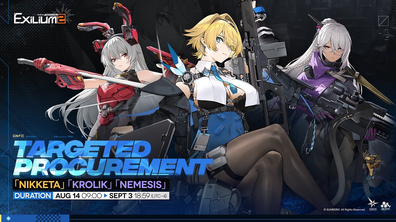 GIRLS' FRONTLINE 2 EXILIUM Ex Umbra BannerGameplay Nikketa,Yoohee