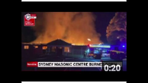 BREAKING - Sydney Masonic Centre Burned Down 🔥🔥🔥