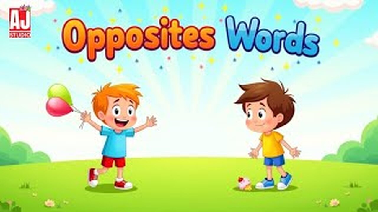 Opposite Words for Kids | Learn with Fun😊
