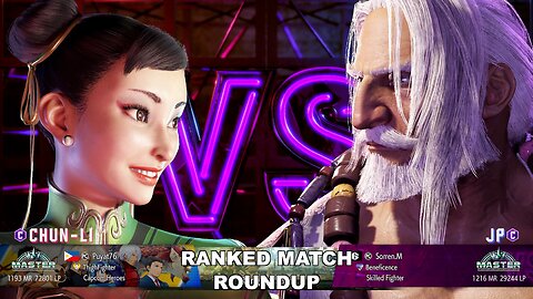 Kuya Kalbo SF6 Ranked Match Roundup. Chun Li Master Rank [Hori Fight Stick]