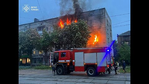 💔🇺🇦 Two killed, 8 injured, including 4 children in Kyiv after Russian drone strikes.