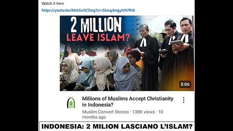 Perchè milioni lasciano l’Islam?