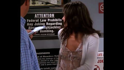 FRIENDS 8x03 Airport "bomb" Scene: Deleted/Reshot Scene [ORIGINAL SCENE]