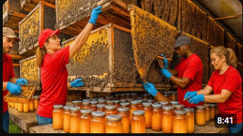 How Billions of Bees Are Raised & Processed | The Hidden World of Bee Farming and Honey Production