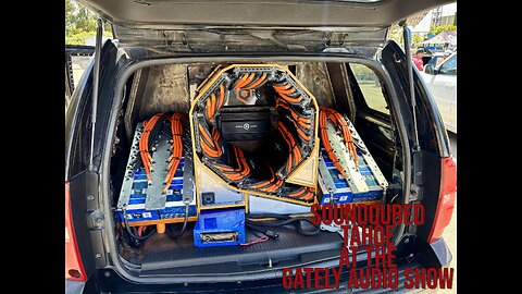 SoundQubed Tahoe at the Gately Audio Show 9 15" Subs in an all Steel Build! It's LOUD!!