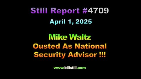 , Mike Waltz Ousted as National Security Advisor, 4709