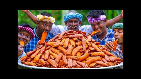 BANANA BAJJI | Banana Fry | Valakkai Bajji Recipe Cooking in Village | Tasty Plantain Evening Snack