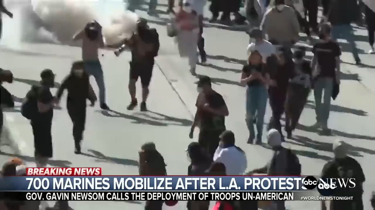 700 Marines Mobilized Into Las Angeles