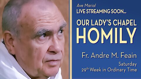 Saturday of the Twenty-ninth Week in Ordinary Time - October 25, 2025 - OLC HOMILY