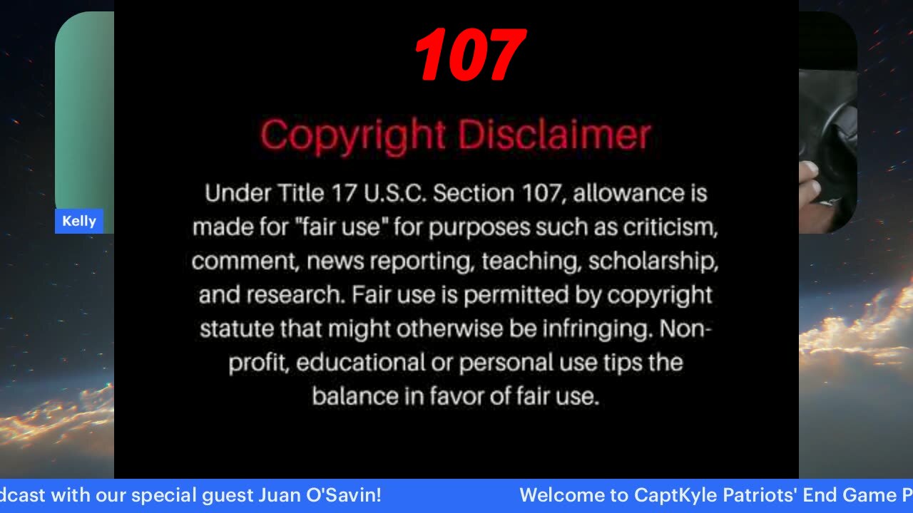 Juan OSavin joins Capt Kyle and Kelly for an update!