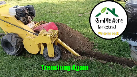 See how we Trench Electricity on the 1 Acre homestead.