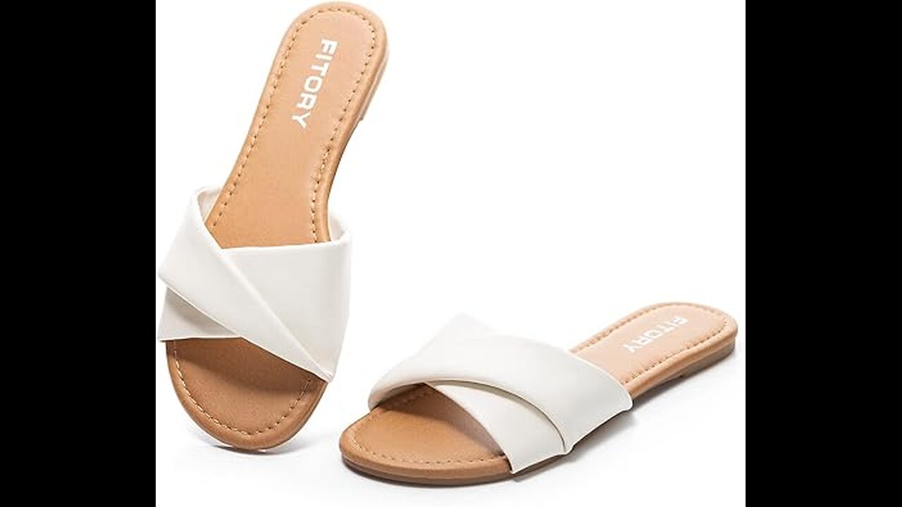 FITORY Women's Flat Sandals