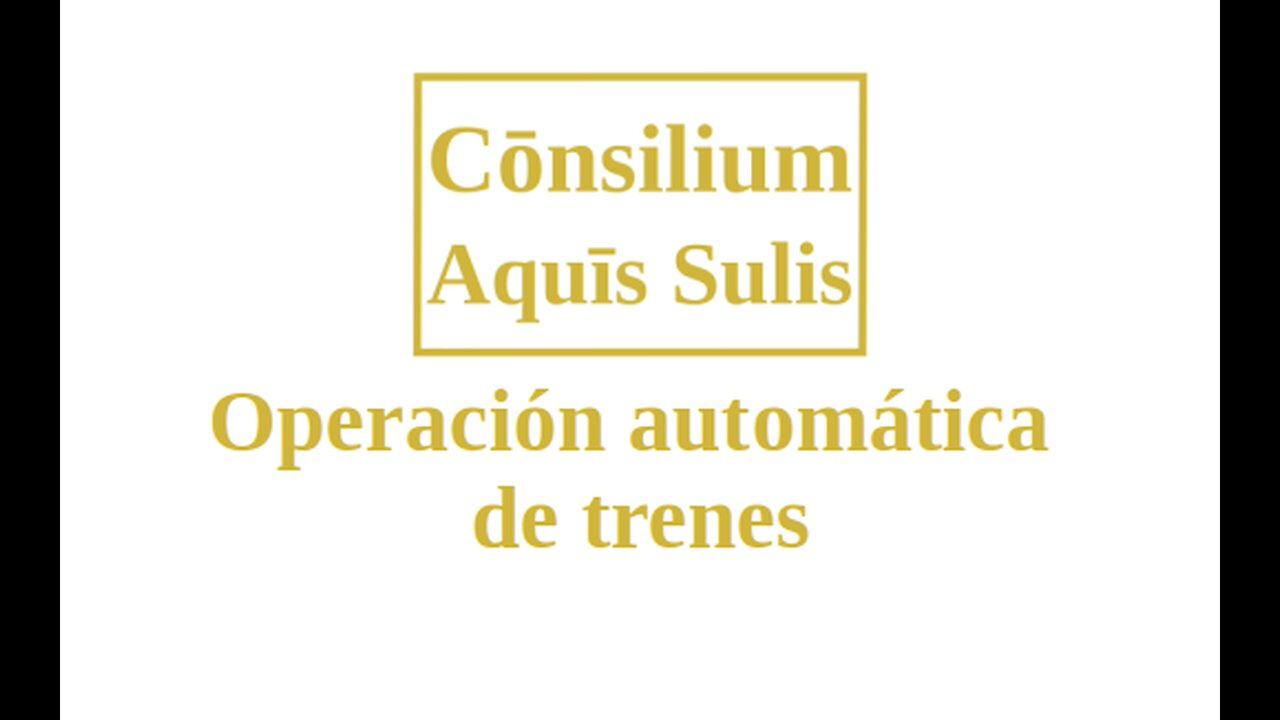 Operación automática de trenes (Español)