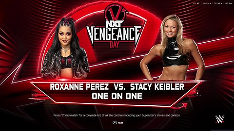 WWE 2k25 Roxanne Perez vs Stacy Keibler