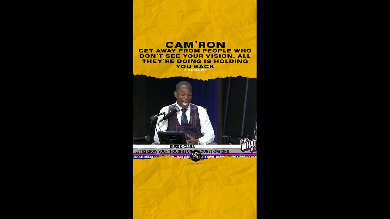 @mr_camron Get away from people who don’t see your vision, all they’re doing is holding you back