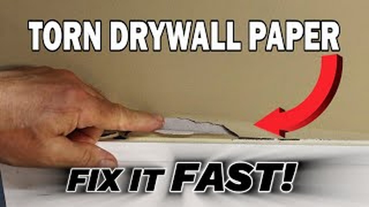 FIX TORN DRYWALL PAPER THE RIGHT WAY! Easy, No Experience Needed!