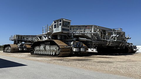 Take a tour under one of the two NASA Crawler Transporters, at Kennedy Space Center