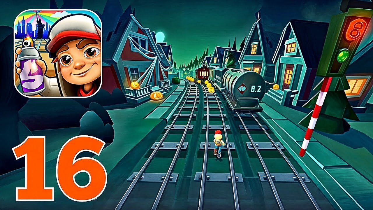 Subway Surfers - Gameplay Walkthrough Part 16 - Haunted Hood (iOS, Android)