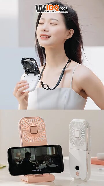 🎐 180° Foldable Fan + Power Bank | Stay Cool Anywhere! 🧊