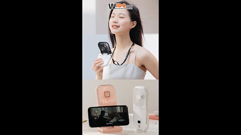 🎐 180° Foldable Fan + Power Bank | Stay Cool Anywhere! 🧊