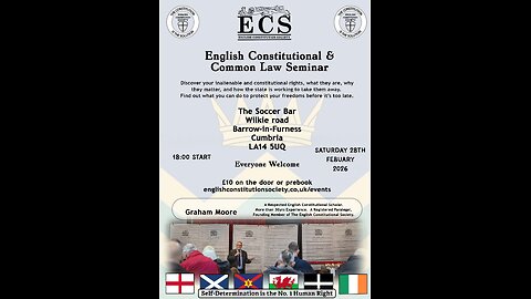 Cumbria ENGLISH CONSTITUTION SEMINAR