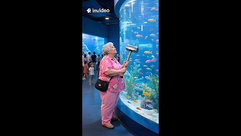 when the ‘small splash’ turns into Niagara Falls 💦🐟😂 #EpicFail #AquariumLife #Unexpected