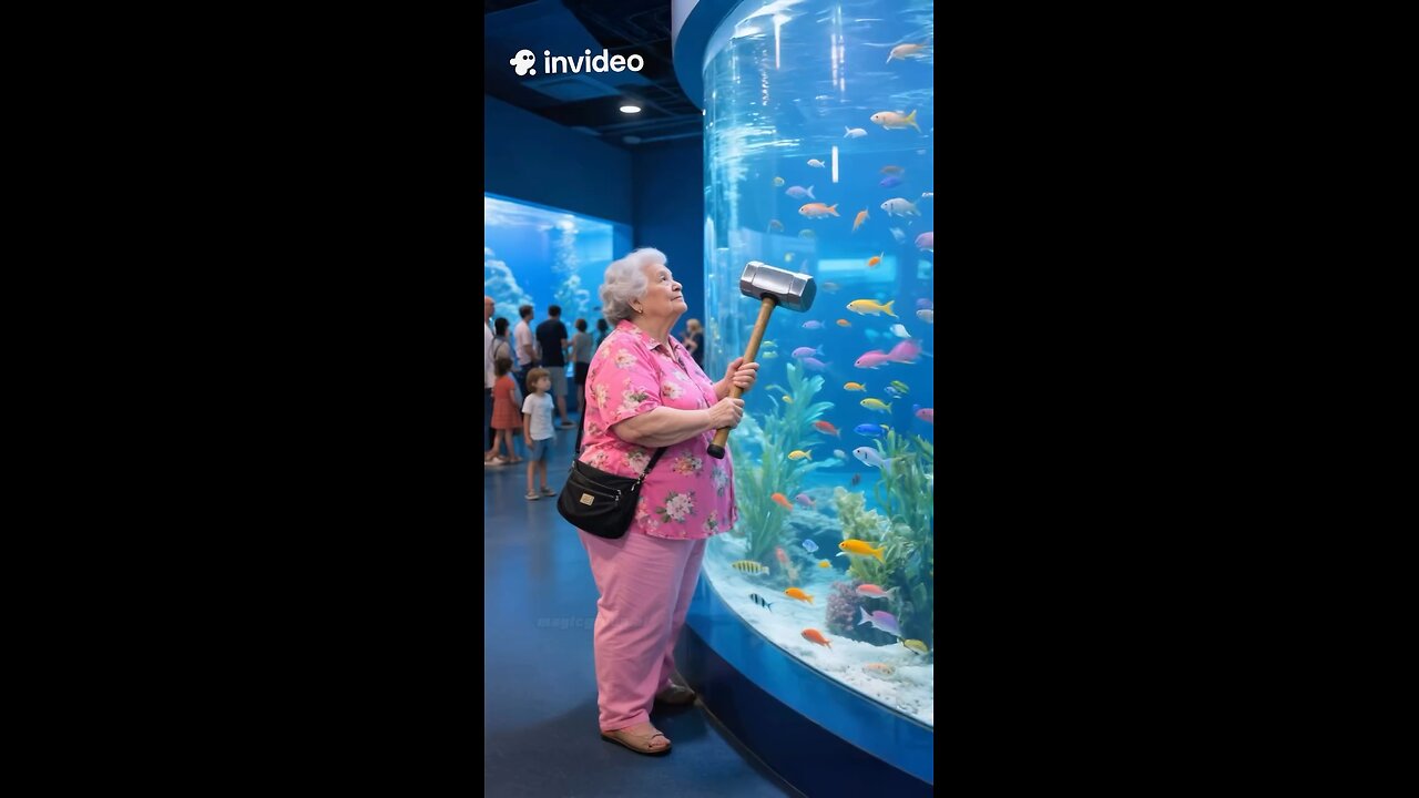 when the ‘small splash’ turns into Niagara Falls 💦🐟😂 #EpicFail #AquariumLife #Unexpected