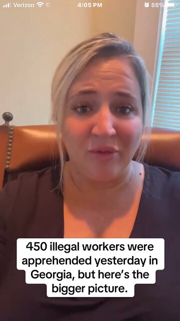 This lady is the one who reported the 450 illegals working in Georgia