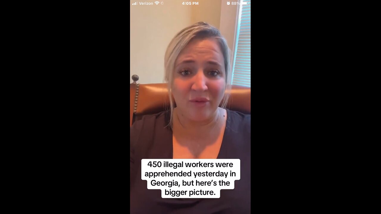 This lady is the one who reported the 450 illegals working in Georgia