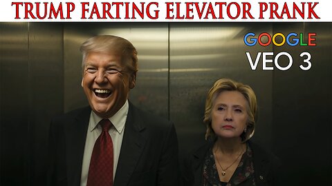 TRUMP FARTING IN ELEVATOR PRANK - GOOGLE VEO 3