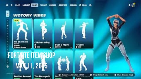 Fortnite Item Shop|May 11, 2025(*New* It's ok I'm ok Emote)