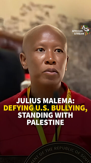 JULIUS MALEMA: DEFYING U.S. BULLYING, STANDING WITH PALESTINE