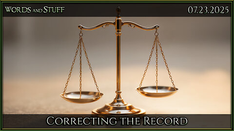Correcting the Record | Words and Stuff