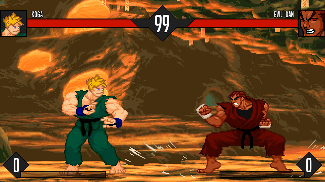 MUGEN - New Koga vs. Shin Hi's Evil Dan - Download