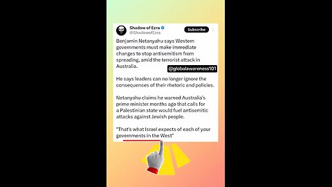 False flag attack in Australia targeting Jewish festival. Israel demands strict antisemitism laws.