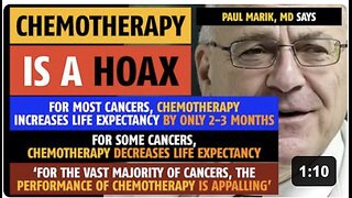 Chemotherapy is a hoax, says Paul Marik, MD