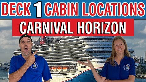 Carnival Horizon Cabin Deck 1 Tour | Tall Man’s Cruise Adventures