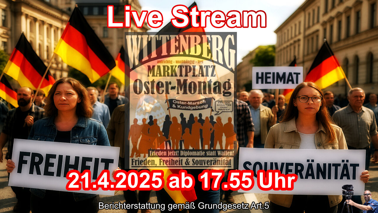 Live stream on April 21, 2025: Together for freedom and the future in Wittenberg!