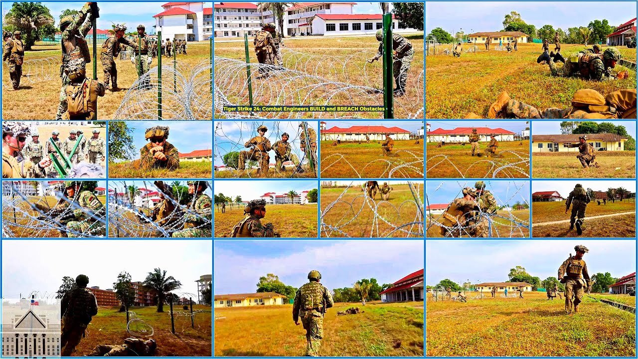 Tiger Strike 24: Combat Engineers BUILD and BREACH Obstacles