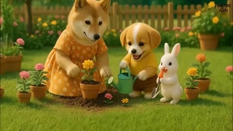 Baby Puppy Gets Stung By HoneyBees 314, C And Then Ginger Suprises His Mama on Her Birthday