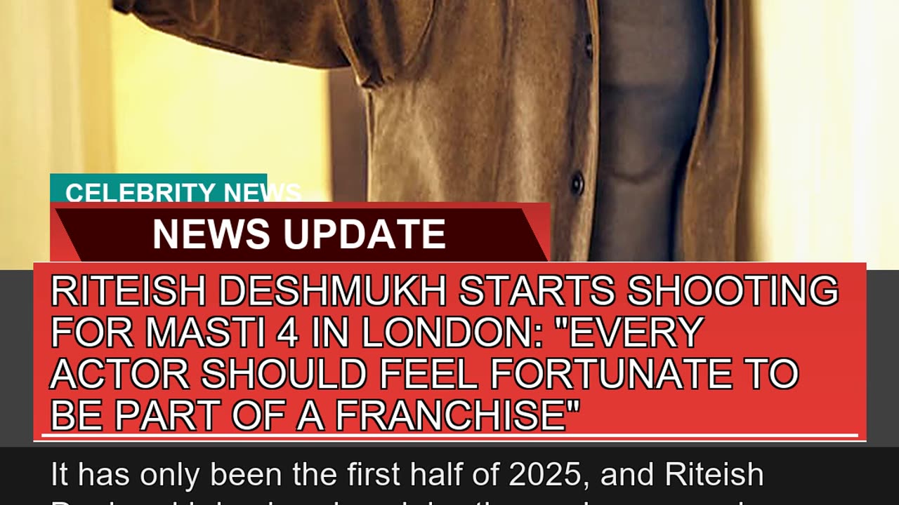 Riteish Deshmukh Starts Shooting for Masti in Lo